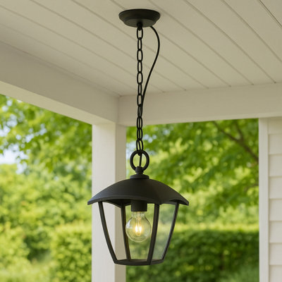 CGC Lighting Cgc Black Outdoor Chain Outdoor Hanging Lantern Light from B&Q