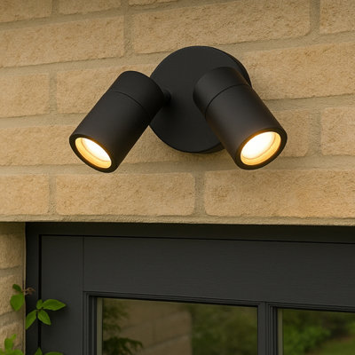 CGC Lighting Cgc Candy Black Twin Adjustable Spotlight from B&Q