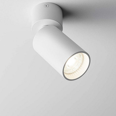 CGC Lighting Ceiling Downlight Spot Down Light Round Cylinder Spotlight Surface Mount Adjustable Head (White, Small) - Image 4