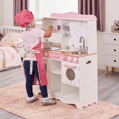Liberty House Toys Country Play Kitchen With 9 Wooden Accessories from B&Q