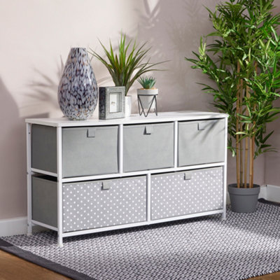 Liberty House Toys Kids Grey 5 Drawer Storage Chest - Image 4