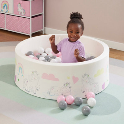Liberty House Kids Unicorn Ball Pit, White/Pink - Image 5