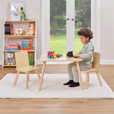 Liberty House Toys Kids Table - Natural Wood - 2 Seater - Image 6