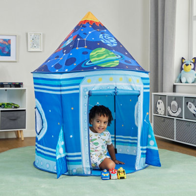 Liberty House Toys Unisex Blue Kids Rocket Play Tent In - Image 5