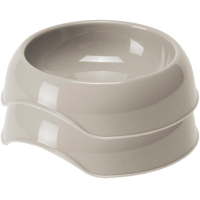 Cat Centre.Direct Cat Centre Gusto Pet Bowls 0.35L Grey (Set Of 2) from B&Q