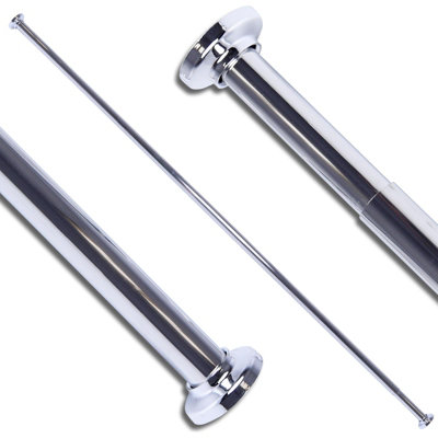 Home Centre.Direct Home Centre Telescopic Extendable Shower Curtain Rail 70-120Cm from B&Q