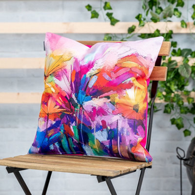 Veeva Pink Indoor Outdoor Cushion Water Resistant Cushions