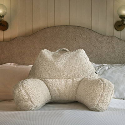 Icon Teddy Bear Cuddle Cushion Natural Reading Support Pillow