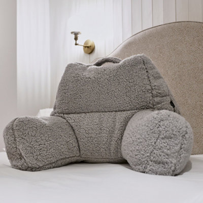 Icon Grey Teddy Bear Cuddle Waterproof Filled Cushion Reading Support Pillow