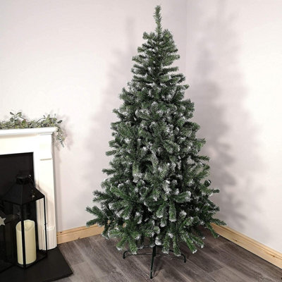 Snowtime Colorado Spruce Frosted Christmas Tree Green8Ft/240Cm from B&Q