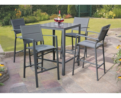 Garden Store Direct Aluminium Sydney 5 Piece Bar Set from B&Q
