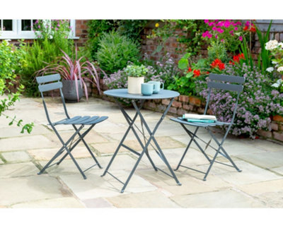 Norfolk Leisure Comfort Bistro SetGrey from B&Q