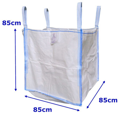 Bulk Bag 1 Tonne 85Cm X 85Cm X 85Cm Fibc Empty  Container Bag from B&Q