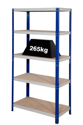 B&Q Garage Shelving Racking Unit - Heavy Duty 5 Tier Shelves