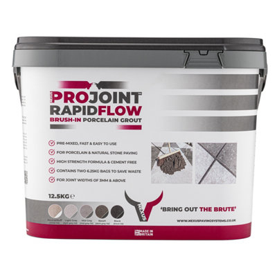 Nexus Projoint™ Rapidflow™ Brush-In Porcelain Paving GroutBasalt from B&Q