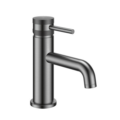 Corso Bathrooms Apres Gunmetal Mono Basin MixerManufacturer Guarantee from B&Q
