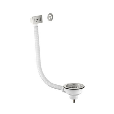 Corso Bathrooms Stainless Steel Universal Kitchen Sink Waste 90mm from B&Q