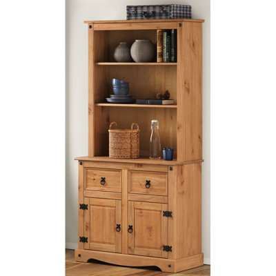 Mercers Furniture Corona 2 Door 2 Drawer Dresser Sideboard Open Kitchen Storage Solid Pine With Mexican Styling from B&Q