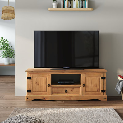 Mercers Furniture Corona 2 Door 1 Drawer Widescreen Tv Media Unit Solid Pine With Mexican Styling from B&Q