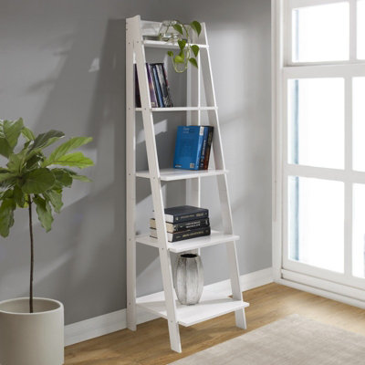 Mercers Furniture Corona Ladder Bookcase White