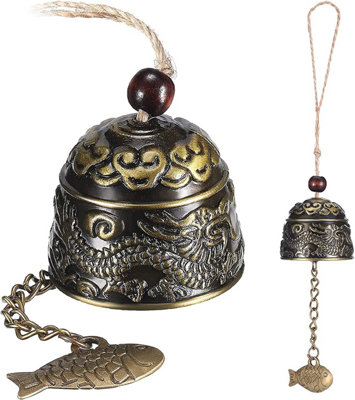 Green Thumbz Garden Wind Chimes For Indoor Or Outdoor Use With Good Luck Fengshui Metal Wind Chime Bells (Fish Design) from B&Q