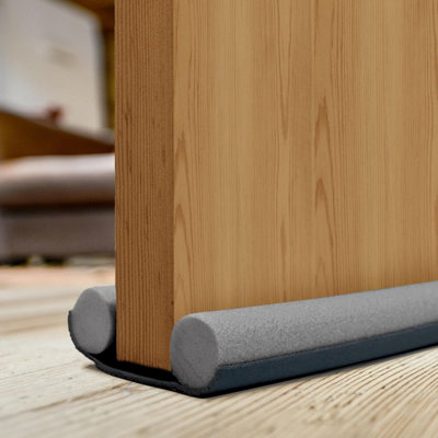 volila Grey Pack Of 1 Double Sided Draft ExcluderDraught Excluder Guard For Windows & DoorsKeep Cold Air Out from B&Q