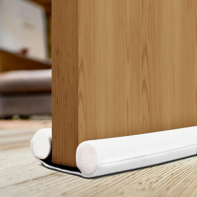 volila White Pack Of 1 Double Sided Draft ExcluderDraught Excluder Guard For Windows & DoorsKeep Cold Air Out from B&Q