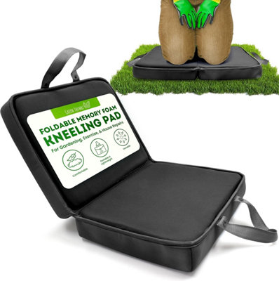 Green Thumbz Foldable Memory Foam Kneeling Pad With HandlePortable Black Cushion For GardeningYogaCleaningWorkRepairs & Exercise from B&Q