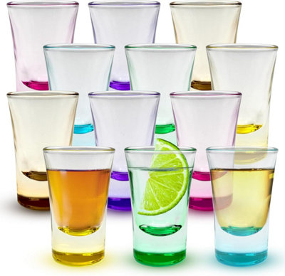 volila Shot Glasses Set 25Ml Heavy Base Shot Glasses (12 Pack) For VodkaTequilaEspresso & Desserts Durable & Reusable from B&Q