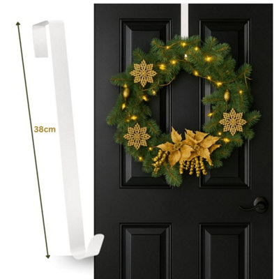 volila White Wreath Hanger38Cm Sleek Wreath Hook For Christmas WreathChristmas DecorationsChristmas Garland Hanger from B&Q