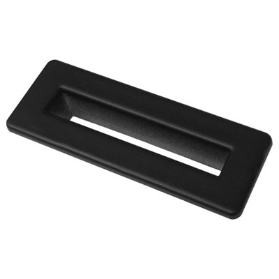FNX Bathrooms Black Rectangle Overflow Insert Plastic Bathroom Basin Sink Hole Cover from B&Q