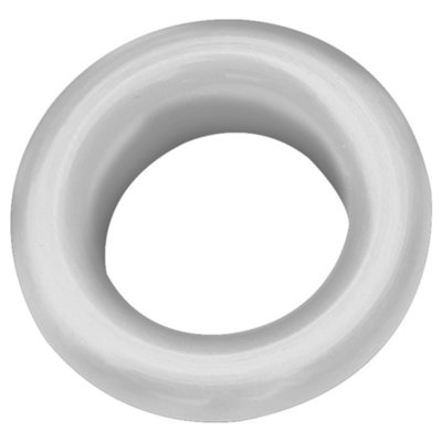 FNX Bathrooms White Round Overflow Insert Plastic Bathroom Basin Sink Hole Cover from B&Q