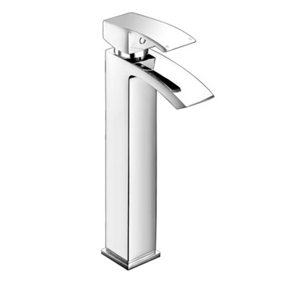 Scudo Descent Tall Chrome Mono Basin Mixer Tap T84 from B&Q