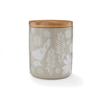 B&Q -  Homestead Beige Ceramic Canister