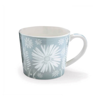 B&Q -  Homestead Blue & Grey Conical Mug
