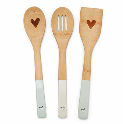 B&Q -  Homestead Set Of 3 Bamboo Utensils