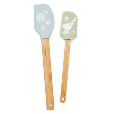 Cooksmart Homestead Set Of 2 Bamboo Spatulas from B&Q