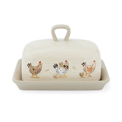 Cooksmart Hen House Lane Butter Dish from B&Q