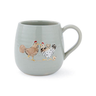 Cooksmart Hen House Lane Happy Family Belly Mug from B&Q