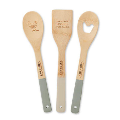 Cooksmart Hen House Lane Set Of 3 Bamboo Utensils from B&Q