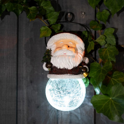 B&Q -  Crackle Ball Solar Garden Lights Outdoor Christmas Decorations For Patio Yard & Festive Home Display