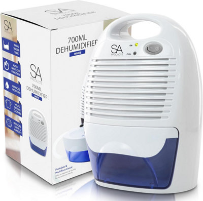 Sa Products White 700Ml DehumidifierPortable Dehumidifier And Air PurifierMoisture Absorbers For HomeBedroomBathroom from B&Q