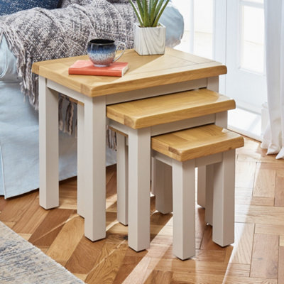 The Furniture Market Cotswold Grey Painted Nest Of 3 Tables from B&Q
