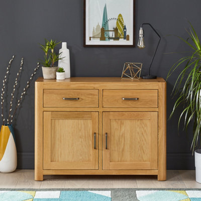The Furniture Market Soho Oak Small 2 Door 2 Drawer Sideboard from B&Q
