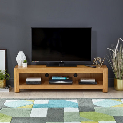 The Furniture Market Soho Oak Open Low Widescreen Tv Unit Up To 65 Tv Size from B&Q
