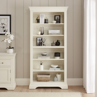 The Furniture Market Wilmslow White Painted Tall Large Bookcase from B&Q