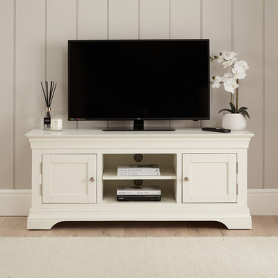 The Furniture Market Wilmslow White Painted Widescreen Tv Unit Stand Up To 60 Tv Size from B&Q