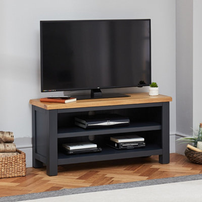 The Furniture Market Cotswold Charcoal Grey Painted Small Tv Unit Up To 50 Tv Size from B&Q