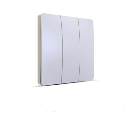 Ener-J EnerJ Pro Series Wireless Kinetic 3 Gang Switch Ip65 White 433Mhz from B&Q