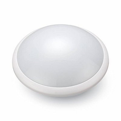 B&Q -  Emergency Led Bulkhead Light With Motion SensorPolycarbonate24W2200Lm4000K Ip65 Rated